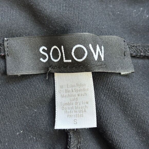 Solow Deconstructed Activewear Bundle Bras (S) Leggings (XS/S) Black Rip Cutout - Picture 9 of 12